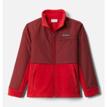 Columbia Steens Mountain Overlay Fleece, Chamarras Azules Rojos Para Niño | 524819-RLQ